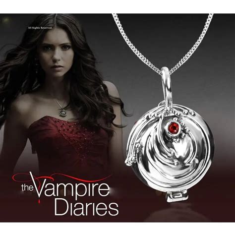 Necklace in vampire diaries - The Vampire Diaries -- "Welcome to Paradise" -- Image Number: VD603b_0228.jpg -- Pictured (L-R): Kat Graham as Bonnie and Ian Somerhalder as Damon -- Photo: Bob Mahoney/The CW -- Ã Â© 2014 The ...